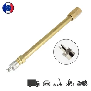 Extension Valve 14cm Anti-Retour, Démonte-Obus pour Pneu Trottinette, Auto, Moto - Imagen 1 de 11