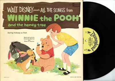 1965 Walt Disney Winnie the Pooh and the Honey Tree disco de vinil Disneyland 1277 - Imagem 1 de 2