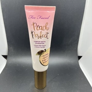 Too Faced Peach Perfect COMFORT MATTE FOUNDATION 1.6 Fl Oz~ In Sable - Picture 1 of 3