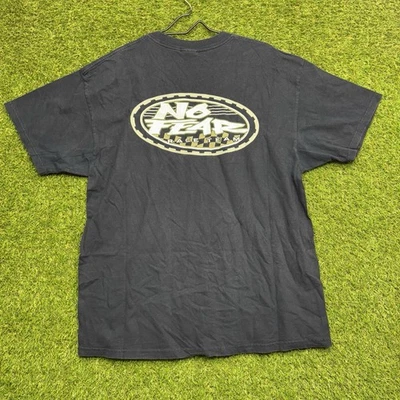 Camisa De Colección No Fear Para Hombres XL Negra Gráfica Camiseta Años 90 Logo Y2K 2000s Patinador Foto 1 de 4