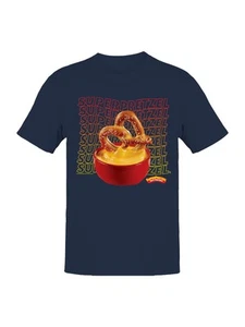 Camiseta para hombre Super Pretzel Delicious Pretzel Cheese Delight con licencia oficial - Imagen 1 de 12