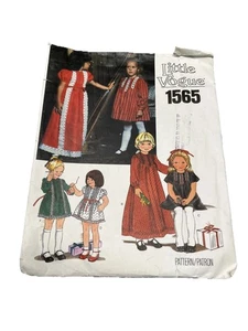 Vintage Little Vogue # 1565 Schnittmuster Kinder Kleider Größe 6 Schnitt - Bild 1 von 14