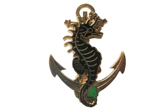 TROUPES DE MARINE 1° RIMa 4° ESCADRON (Hippocampe) FAB. IMC - Picture 1 of 2