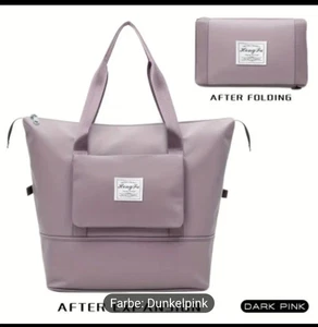 Reisetasche, Flug Handgepäck Tasche, Weekender Bag, Sporttasche faltbar - Bild 1 von 4