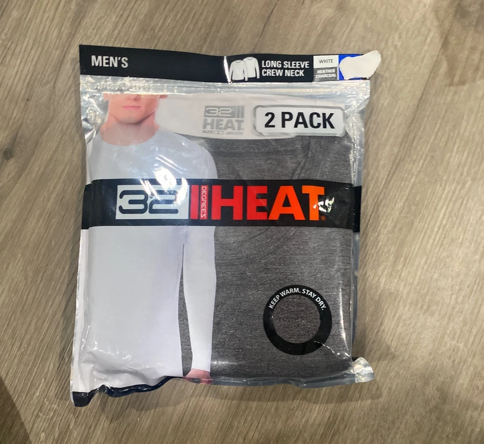 Camiseta 32 Degrees Heat para hombre, paquete de 2 Foto 1 de 1