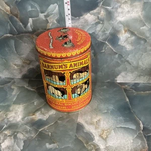 Latta Cracker Animali Nabisco Barnum 1979 Vintage 1914 Design Replica Rosso - Foto 1 di 8