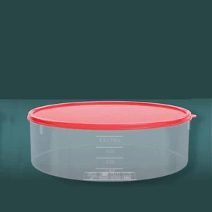 Pie Carrier Cake Storage Container with Lid | 10.5" Large Round Plastic Cupca... - Picture 1 of 6
