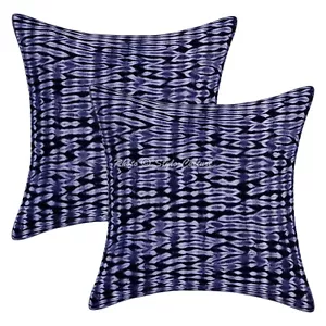 Home Decor Pillow Cover Shibori Bohemian Tie Dye Cushion Cover 24 x 24 in - Picture 1 of 7