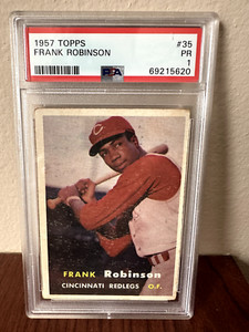 1957 Topps Frank Robinson Rookie Card #35