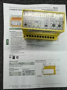 Bender IR470LY2-6013 Insulation Monitoring Device Software D23 V1.41 90-132v - Picture 1 of 9