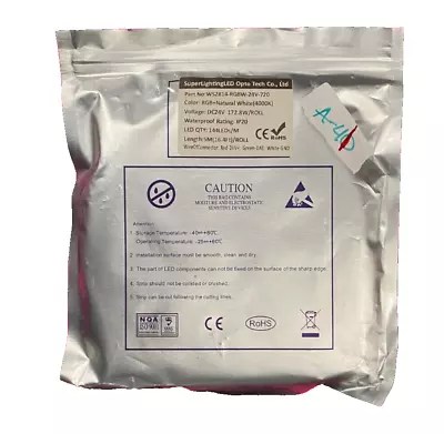 WS2814 24V 5M 144 Led / M Strip Light Similar To SK6812 RGBNW Pixels Addressable - Image 1 of 3