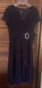 R&M Richards abito donna manica corta lunghezza ginocchio taglia 8 e ��nuovo con etichette - Foto 1 di 2
