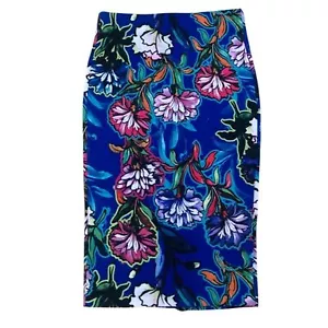 ECI Damen Rock Gr. S auffälliges Blumenmuster Bleistift Midi Stretch - Bild 1 von 7