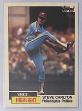 1984 Topps Tiffany Steve Carlton '83 Highlight #1