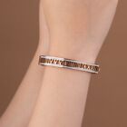 Numerical Rose Gold Anti Tarnish Stainless Steel Bracelet For Women And Men
