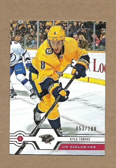 2019-20 Upper Deck Exclusives #140 Kyle Turris Nashville Predators 053/100 - Image 1 of 1