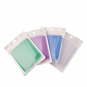 100 Pcs Dental Disposable Micro Applicator Brush Bendable Regular L/M/S/XS Sale - Picture 1 of 29