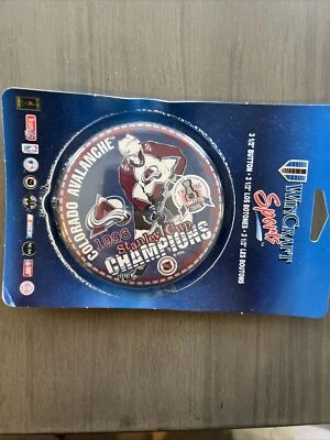 1996 Stanley Cup 3.5” Button Pin Colorado Avalanche - Image 1 of 4