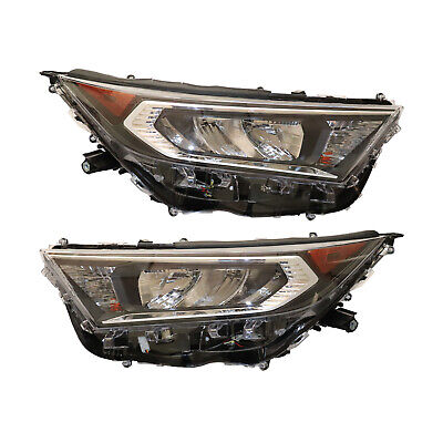 Pair LED Headlights Replacement For 2019-2022 Toyota RAV4 XLE Chrome Left+Right • 197.60$