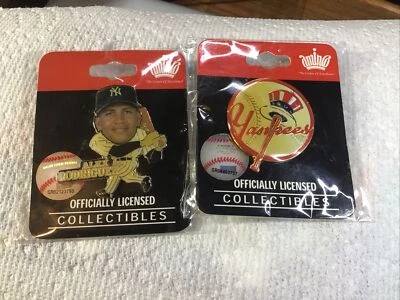New York Yankees Pins Alex Rodriguez BIG HEAD& YANKEES PIN  Collector Player MLB - Image 1 of 2