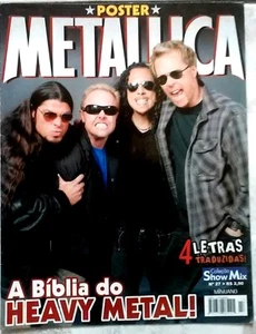 METALLICA MAGAZINE BIG POSTER BRAZIL #27 PICTS FEATS 4 LYRICS NEW! - Picture 1 of 3