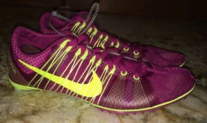 NIKE Victory 2 Mag Pink Volt Mid Distance Track Spikes Shoes NEW Mens Youth 4.5 - Picture 1 of 5