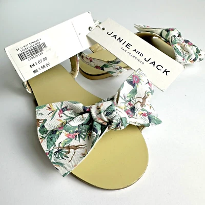 Sandalias Janie and Jack 9 Tropical Selva Arco Niños Zapatos Hebilla Correa Foto 1 de 4