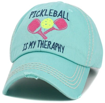 Sombrero Pickleball Is My THERAPHY is MISSPELLED Ajustable Lite Azul VER DESCRIPCIÓN Foto 1 de 3