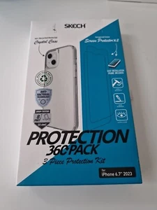 Skech iPhone 15 Plus Schutz 360 Pack Kit Clear Case Plus 2 Displayschutzfolien - Bild 1 von 3