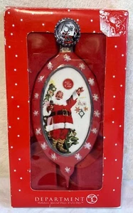 Dept 56 Coca-Cola Santa 2006 75th Anniversary Red Christmas Ornament in Orig Box - Picture 1 of 3