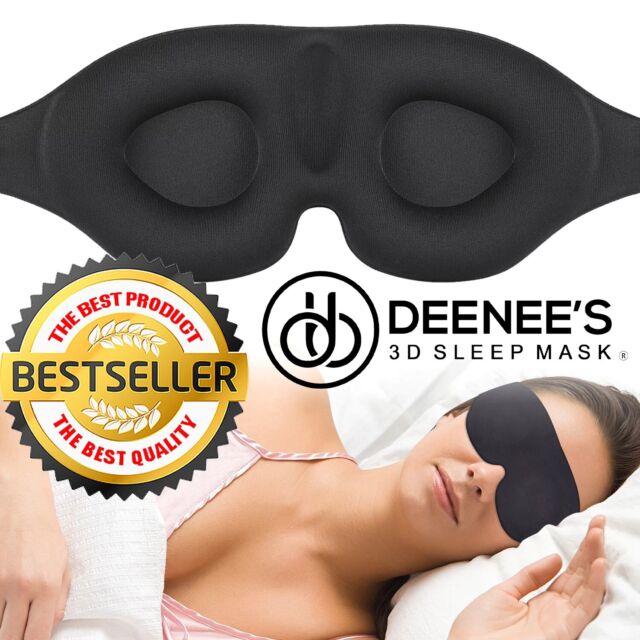  HEADMALL - Máscara para dormir, máscara de ojos para mujeres y  hombres, cubre ojos opacas para dormir, paquete de 2 vendas mejoradas,  súper suaves y cómodas, orejeras de algodón transpirable para