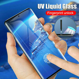 UV Glue Light Glass Screen Protector Samsung NOTE 20 10 S10 S20 S20 PLUS ULTRA