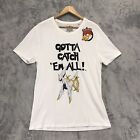 Mens Pokémon White Gotta Catch 'Em All! Print Short Sleeved T-Shirt Size Xl  Nwt