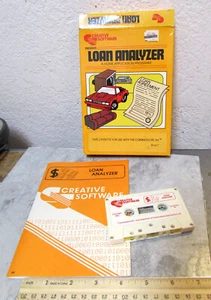 vintage creative software loan analyzer on tape cassette for commodore 64 - Picture 1 of 4