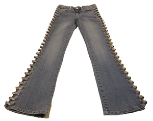 womens blingy stretchy sidelights urban groove jeans size sa - Picture 1 of 17