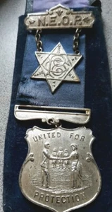  New England Order Protection Sterling Medaillen 1939 NEOP Mary Russell P.W. - Bild 1 von 8