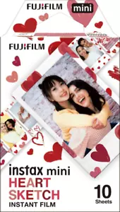 FujiFilm instax mini Heart Sketch Film 10 Pack - Picture 1 of 1