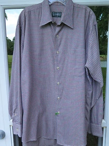 Gitman Bros. Men's Long Sleeve 100% Cotton Multi-Color Casual Shirt Large EUC - Picture 1 of 12