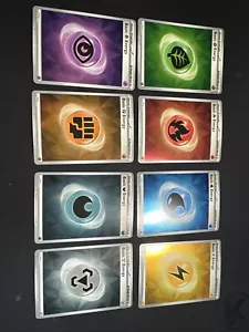 Complete set of holo energy cards from Pokemon Prismatic Evolutions - 009 - 016 - Picture 1 of 9