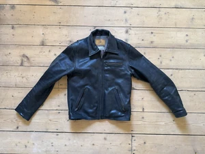 Shangri-La Heritage Varenne Mens Leather Biker Jacket - Size M - 40 - RRP €895 - Picture 1 of 7