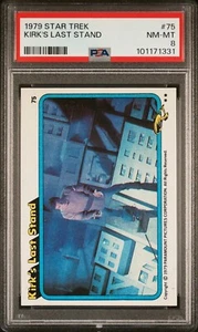 1979 TOPPS STAR TREK CAPT KIRK'S LAST STAND #75 TRADING CARD | PSA 8 NM-MT POP 7 - Picture 1 of 4