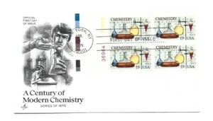 1685 Chemistry ArtCraft, plate block, FDC - Picture 1 of 1