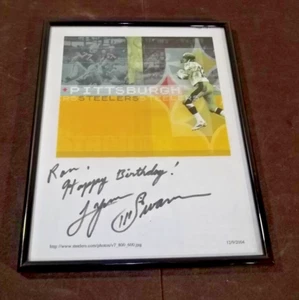 Lynn Swan Personalized Autograph To Ron 8 x 10 Pittsburgh Steelers - Picture 1 of 2