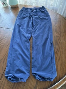 athleta girl girls blue lined athletic pants XXL 16 - Picture 1 of 4