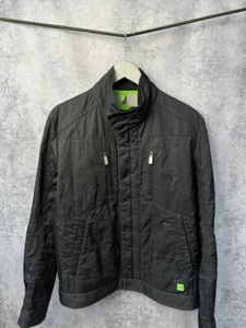 Hugo Boss Jarry Green Label Quilted Jacket Premium Black Men's Size L - Picture 1 of 18