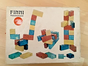 Pastorini Finni Holzsteckspiel, 16teilig, Retro - Bild 1 von 4