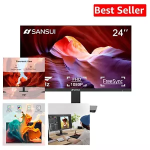 Frameless 24 Inch 100Hz LCD Monitor - Ergonomic Tilt & Eye-Friendly Features - Picture 1 of 10