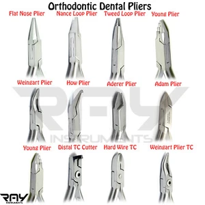 Orthodontic Wire Bending Plier Forming Loop & Ligature Wire Pin Ortho TC Cutters - Picture 1 of 18