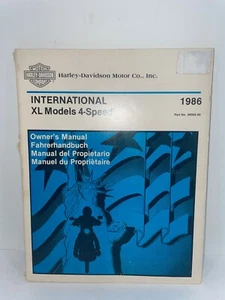 Genuine Harley Davidson 1986 International XL Models 4-Speed Owner's Manual - Bild 1 von 4