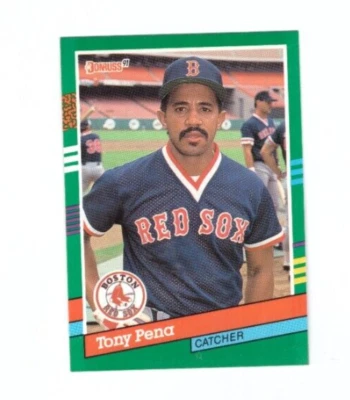 1991 Donruss Baseball Card #456 Tony Pena Red Sox - Image 1 of 2